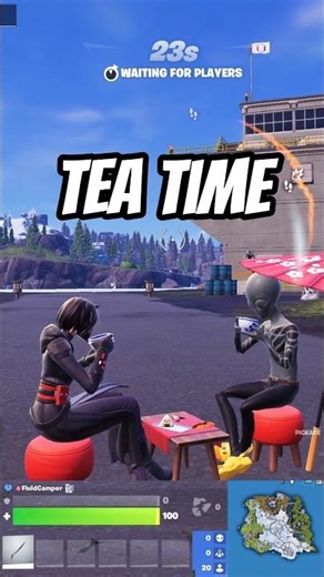 Tea Time in Fortnite Lobby