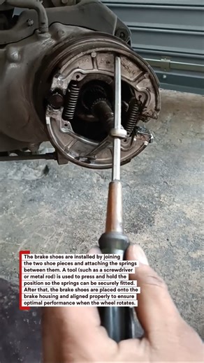 Easy Way to Install Motorcycle Brake Shoes with Precision!