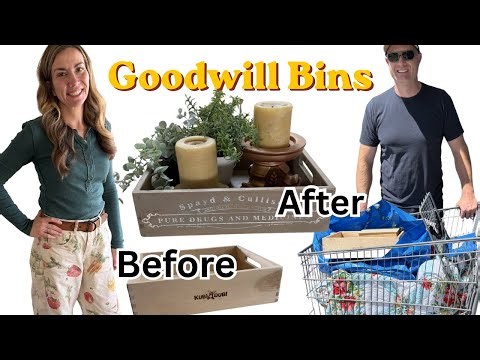 Goodwill Bins thrift with me! Before and After Makeovers and DIY 