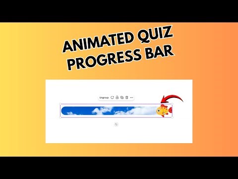 How to Create an Animated Quiz Progress Bar Using Canva | Viral Quiz Tutorial