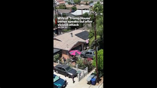 Wife of 'Trump House' owner speaks out after vicious attack