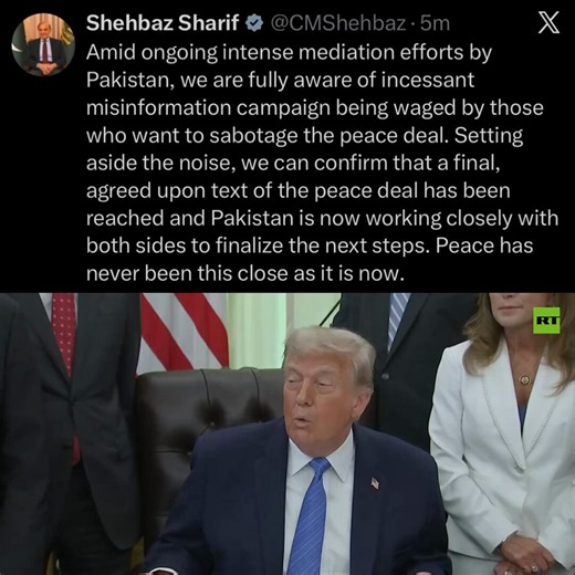 ⚡️ Pakistan announces US-Iran PEACE DEAL