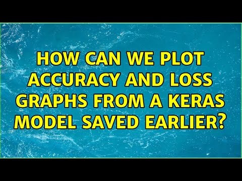 How can we plot accuracy and loss graphs from a Keras model saved earlier? (2 Solutions!!)