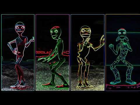 ALIEN DANCE 8 HOURS • Neon Green Alien Dancing to Phonk Beat (No Text)