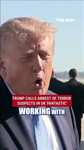 BREAKING: Trump REACTS after terror suspects arrested in UK #trump #shorts #breakingnews