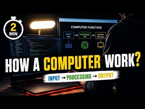 How Does a Computer Work? 💻 | Input, Processing & Output in 2 Minutes