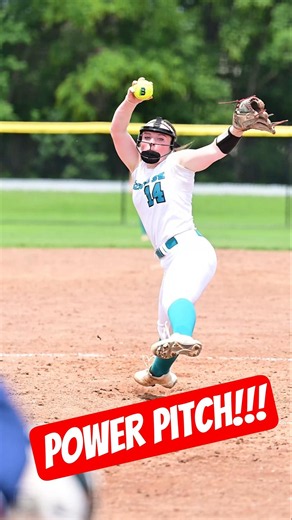🥎 This Pitch is PURE POWER! 💥#shorts #softball #highlights