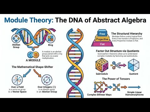 Module Theory: The DNA of Abstract Algebra | Free, Projective & Flat Modules Detailed Explaination