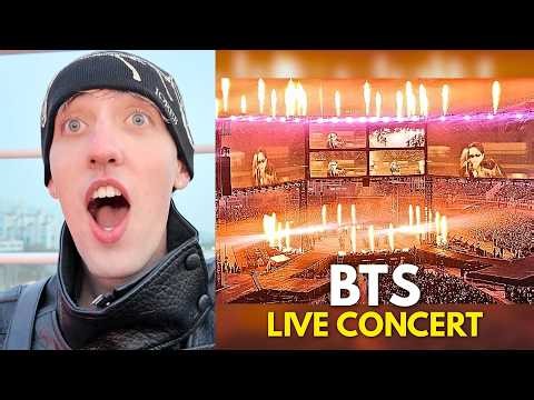 My First Time WATCHING BTS at a LIVE CONCERT - BTS Intro 'Hooligan + Alien + RUN BTS' - REACTION!