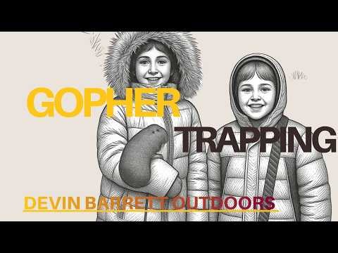 GOPHER TRAPPING l Spring season Minnesota orchard.