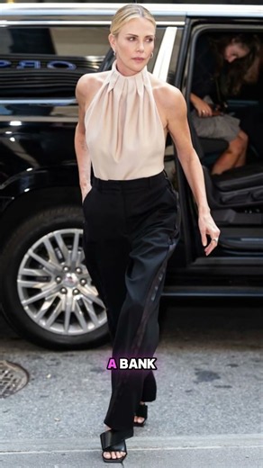 The Bank Meltdown That Changed Charlize Theron's Life 😱 #charlizetheron #hollywood