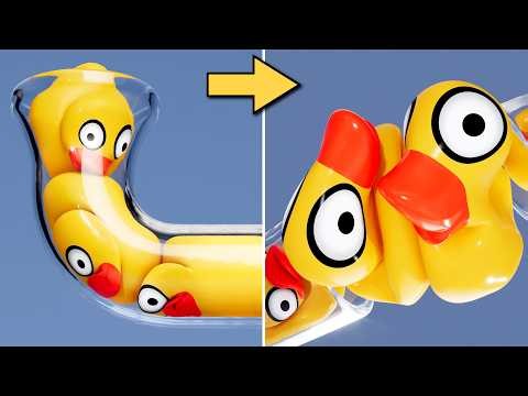 Most Satisfying Blender 3D Physics | Extreme Destruction & Soft Body Simulation【60fps】