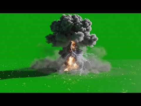 Green Screen Ground Explosion VFX 💥 | Realistic Crack Blast Effect | Chroma Key
