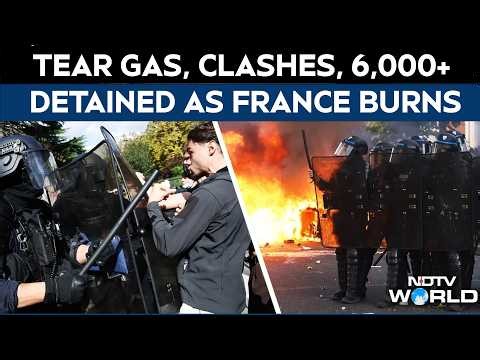 France School Protest Spreads, Police Fire Tear Gas And Detain 6000 Students Across Nation