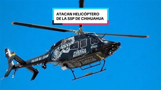 Un helicóptero de la Policía Estatal fue atacado por civiles armados durante un operativo en la región Coyame–Ojinaga. Gilberto Loya, secretario de Seguridad Pública del estado, calificó el ataque como una “acción terrorista” atribuida a grupos de la delincuencia organizada. Aunque algunos reportes señalan el posible uso de un arma calibre .50, ese dato no ha sido confirmado oficialmente. #Chihuahua #México #Ojinaga #ÚltimaHora #seguridad