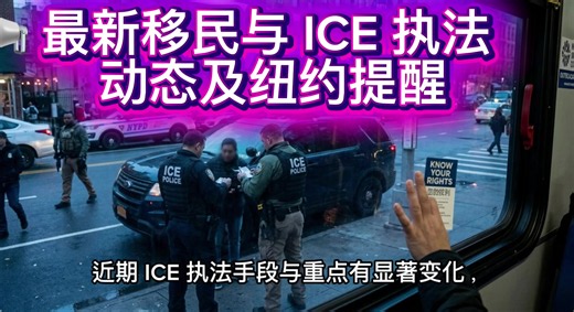 📢 【最新移民与 ICE 执法动态及纽约提醒】 #社会热点 #移民实用资讯 #纽约移民 #华人生活 | ices