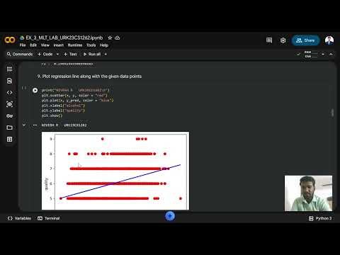 Experiment 3: Regression Analysis - MLT