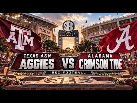 🔴 LIVE: Texas A&M Aggies VS Alabama Crimson Tide | NCAA Game Day Spotlight