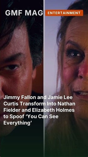 Jimmy Fallon and Jamie Lee Curtis Transform Into Nathan Fielder and Elizabeth Holmes to Sp #shorts