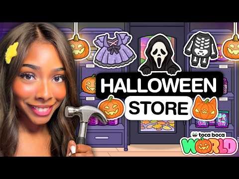 I Built A HALLOWEEN STORE IN TOCA BOCA WORLD 🎃 | Toca Boca World 🌍