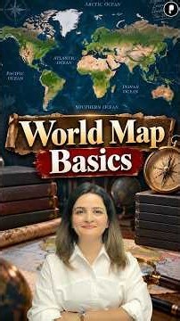 Basics of World Map | World Geography Basics #Shorts