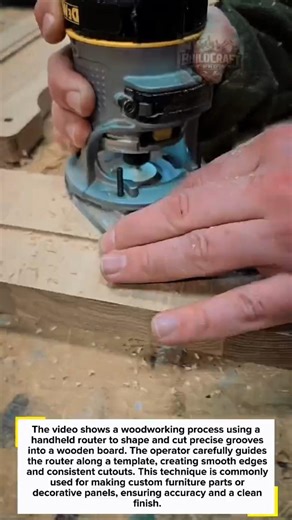 Precision Wood Routing Technique | Clean Cuts & Perfect Templates #woodworking #router #DIY