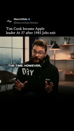 Tim Cook became Apple leader At 37 after 1985 Jobs exit