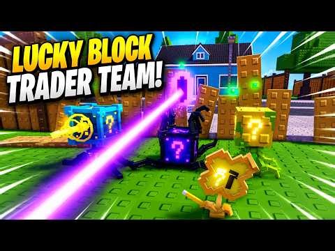 Can Our Lucky Block Trader Team Beat An Impossible Challenge In Garden Tower Defense?