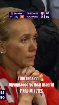 TITLE TENSION 🔥Olympiacos vs Real Madrid | FINAL MINUTES