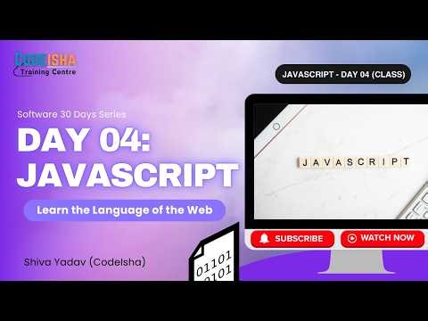 JavaScript for Beginners | Variables, Functions, DOM & Events | Day 04