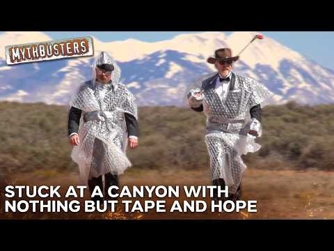 Could You Really Escape A Canyon Using Only Duct Tape? | MythBusters