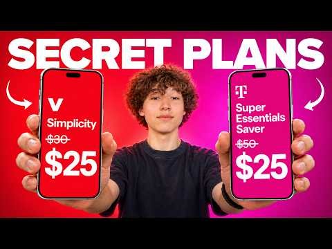 Verizon and T-Mobile’s SECRET $25 Plans Explained! (EXACTLY How to Get Them)