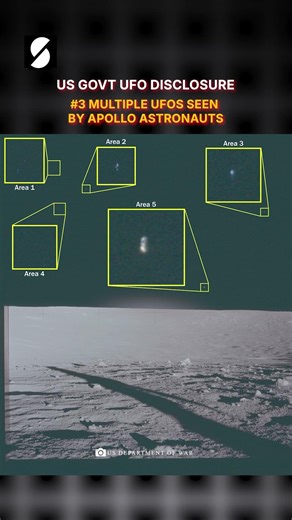 Declassified Footage #3: Did Apollo Astronauts see Multiple UFOs from the Moon? #shorts #ufo #alien