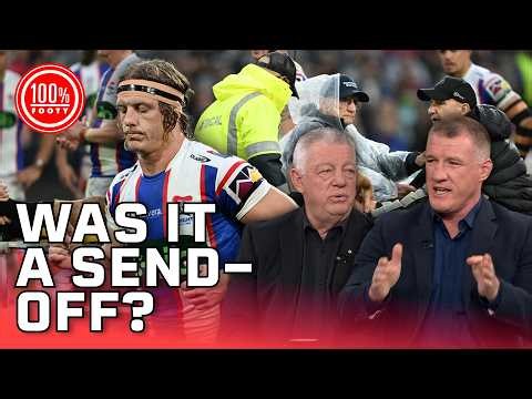 Did Phoenix Crossland actually deserve to be sent off for his tackle on Cleary? | 100% Footy