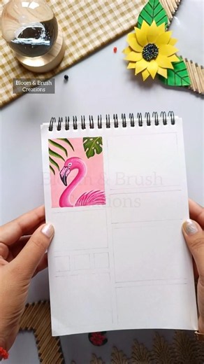 Easy Flamingo Painting 🦩| Pink Painting Ideas। #acrylicpainting #trendingshorts #viralsong #art