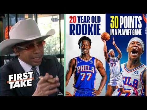 FIRST TAKE | VJ Edgecombe is an obvious all-NBA guy in the future - Stephen A. on 76ers beat Celtics