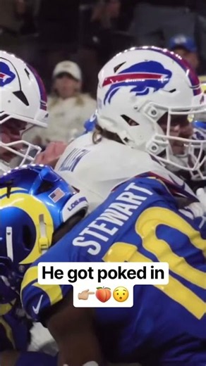 Josh Allen gets stopped on quarterback sneak and smiles as he gets poked 2026 nfl season week 5