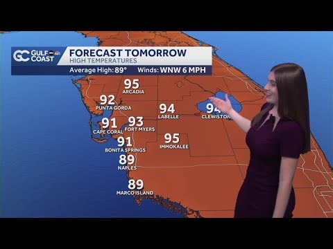 Heat index approached triple digits on the Gulf Coast