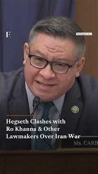 Hegseth Clashes with Ro Khanna & Other Lawmakers Over Iran War