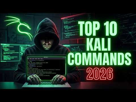 Top 10 Kali Linux Commands 2026 🔥 | Step-by-Step Ethical Hacking Guide (Beginner to Pro)