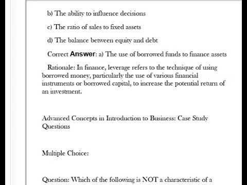 BA 2900 Introduction to Business MIDTERM EXAM QUESTIONS & ANSWERS