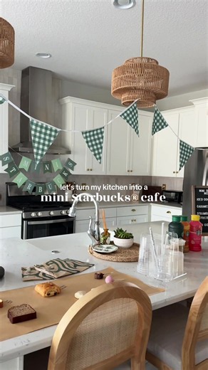 We have Starbucks® at home… but this time we actually do 😅 what do you think, would you come to my mini Starbucks®? #ad #starbuckscreator #coffeeathome #coffeetok #icedcoffee