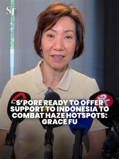 Singapore is ready to help Indonesia tackle haze hotspots and supports regional discussions on haze cooperation, said Minister for Sustainability and the Environment Grace Fu. She also outlined the measures Singapore has in place when air quality reaches the very unhealthy range. #haze #hotspots #Indonesia #Singapore