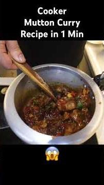 Cooker Mutton Curry Recipe