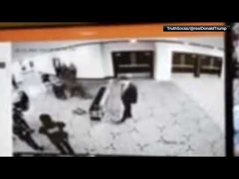 Security video captured moments alleged shooter storms into Washington Hilton hotel