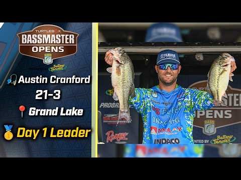Oklahoma pro Austin Cranford leads Day 1 at Grand Lake with 21 pounds, 3 ounces