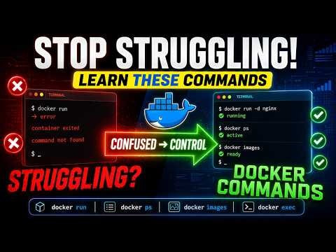 Stop Struggling with Docker 😱 Learn These Commands First!