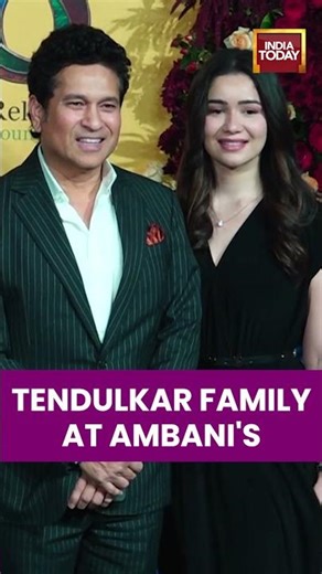 Tendulkar Family Spotted at Ambani’s Antilia | Star-Studded Evening
