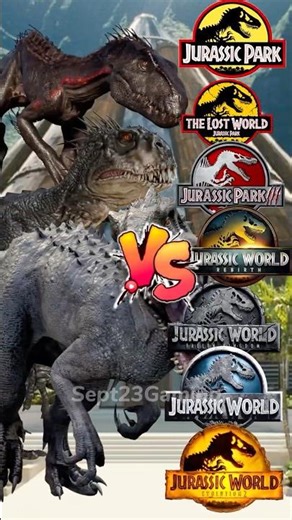 Indoraptor, Scorpios Rex & Indominus Rex vs Jurassic World All Dinosaurs