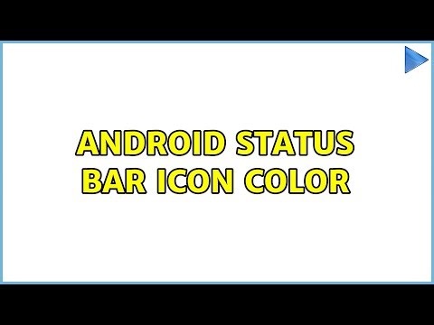 Android status bar icon color (2 Solutions!!)
